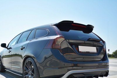 Spoilervinge blanksvart Volvo V60 Polestar Facelift (2014-2018)
