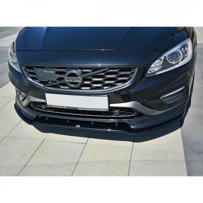 Spoilerläpp blanksvart V1 Volvo V60 Polestar Facelift (2014-2018)