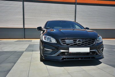 Spoilerläpp blanksvart V1 Volvo V60 Polestar Facelift (2014-2018)