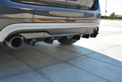 Bakre diffusor blanksvart Volvo V60 Polestar Facelift (2014-2018)