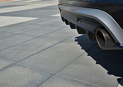 Bakre diffusor blanksvart Volvo V60 Polestar Facelift (2014-2018)