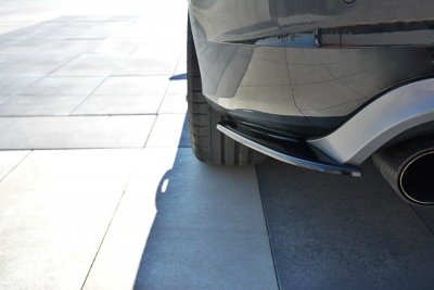 Bakre sido splitters blanksvart Volvo V60 Polestar Facelift (2014-2018)