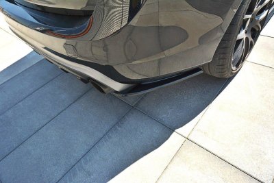 Bakre sido splitters blanksvart Volvo V60 Polestar Facelift (2014-2018)