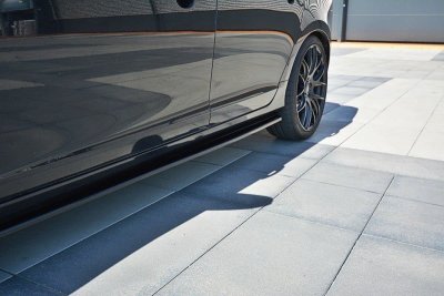 Sidokjolar diffusor blanksvart Volvo V60 Polestar Facelift (2014-2018)