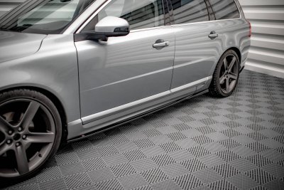 Sidokjolar diffusor blanksvart Volvo V70 fas2 (2008-2013)