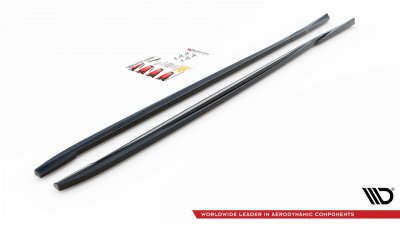 Sidokjolar diffusor blanksvart Volvo V70 fas2 (2008-2013)