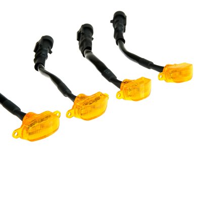Amber LED belysningspaket (4-pack)