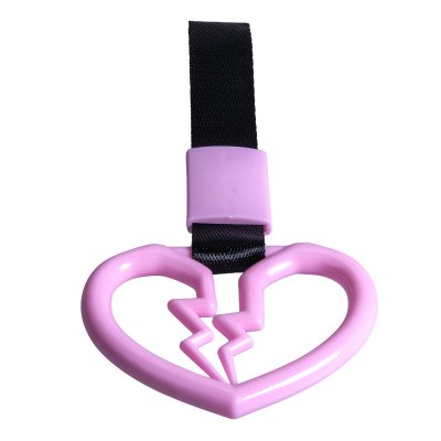 Inredningsdetalj Hjärta med rem (rosa)