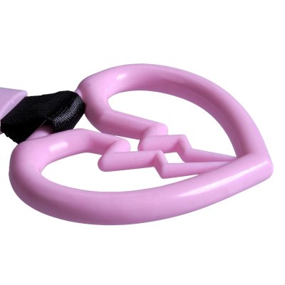 Inredningsdetalj Hjärta med rem (rosa)