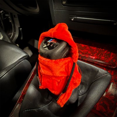 Hoodie till växelskpak (röd/svart)