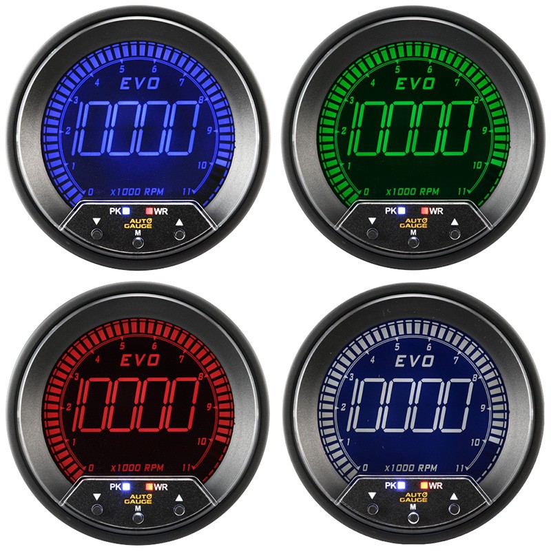 Auto Gauge Mätare Digital 85mm Varvtal RPM Mr Tuning