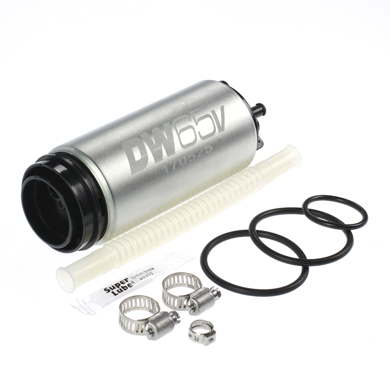 Deatschwerks Pompa Benzina DW65V 1.8T 2.0 TFSI AWD – In-Tank Con Kit Installazione, 335 L/h, Fino A 500 CV