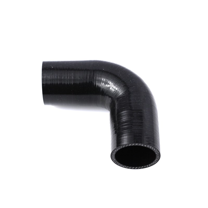 Silikonslang 90° 68mm (2,75tum) - Svart